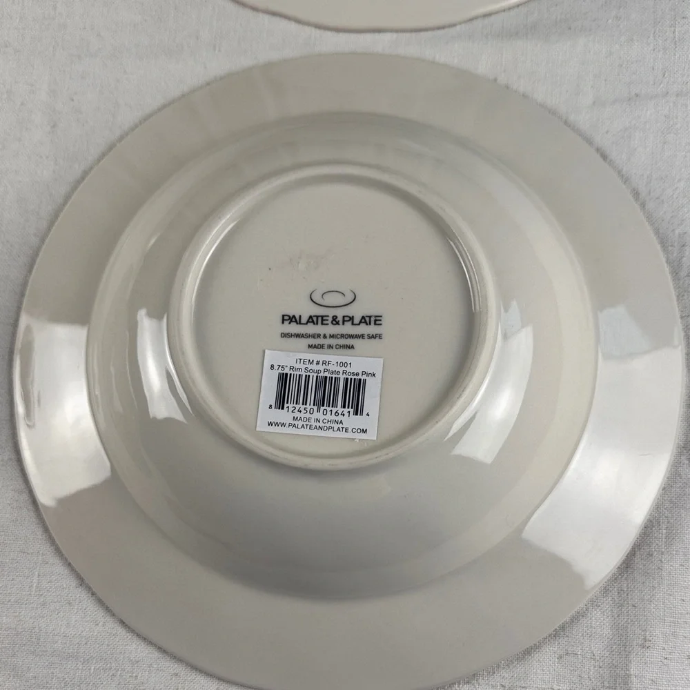Palate & Plate Rose Floral Soup or Salad Bowls- Rare - Picture 6 of 9